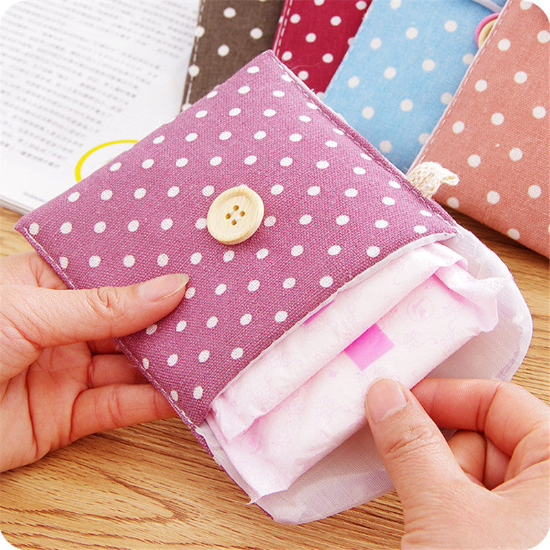 Dot Cotton Linen Pad Wrapper