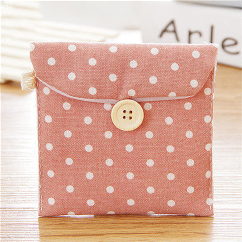 Dot Cotton Linen Pad Wrapper
