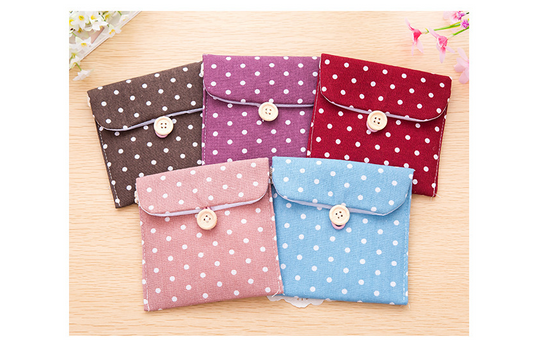 Dot Cotton Linen Pad Wrapper