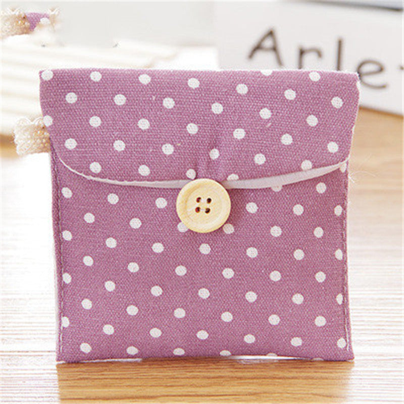 Dot Cotton Linen Pad Wrapper