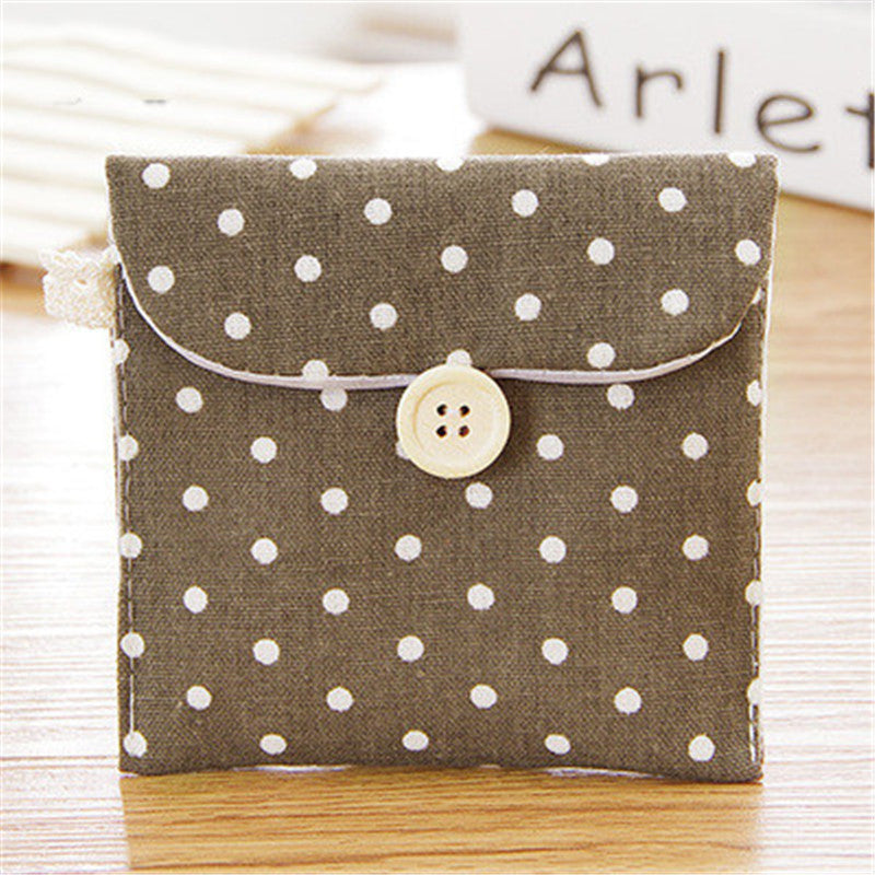 Dot Cotton Linen Pad Wrapper