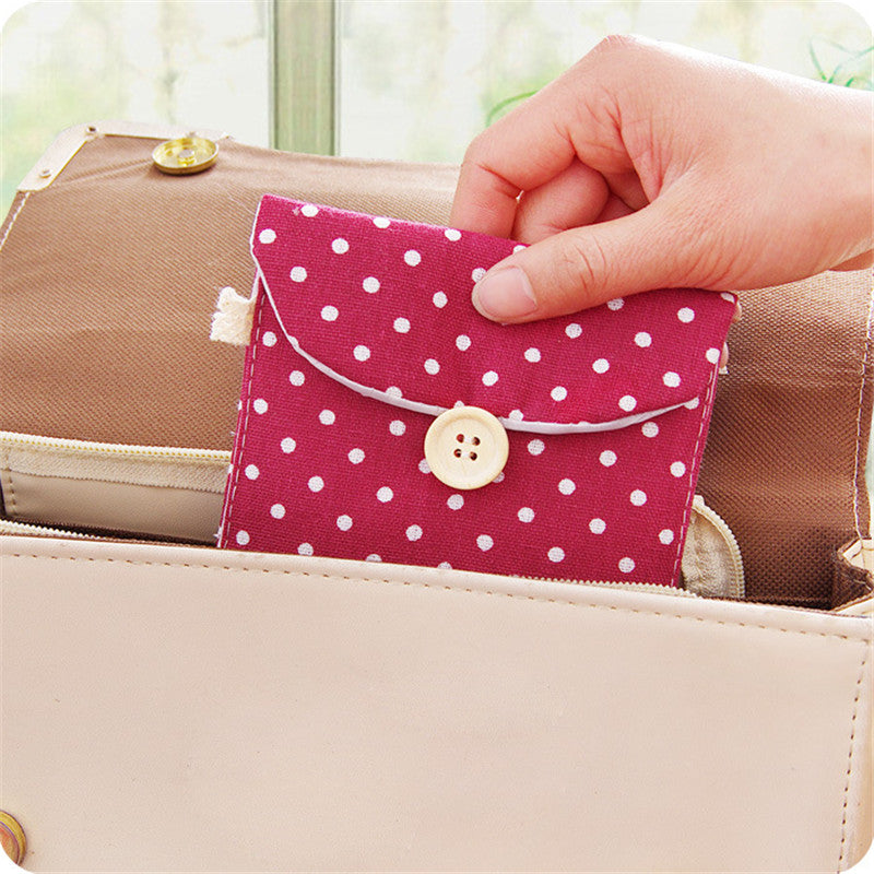 Dot Cotton Linen Pad Wrapper
