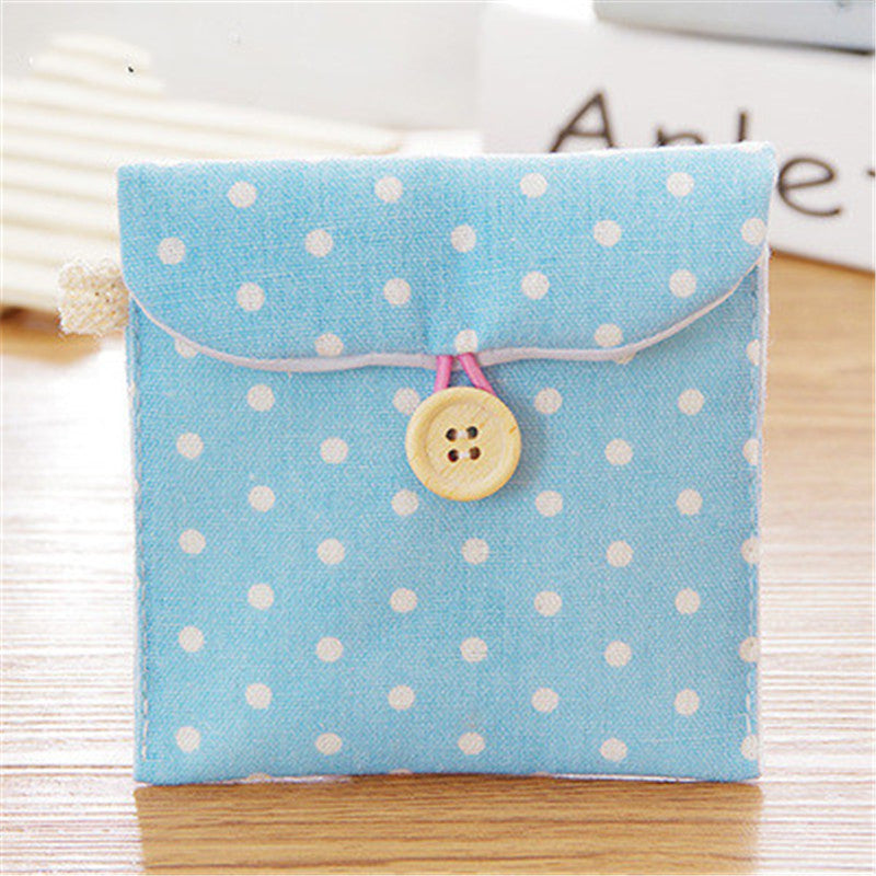 Dot Cotton Linen Pad Wrapper