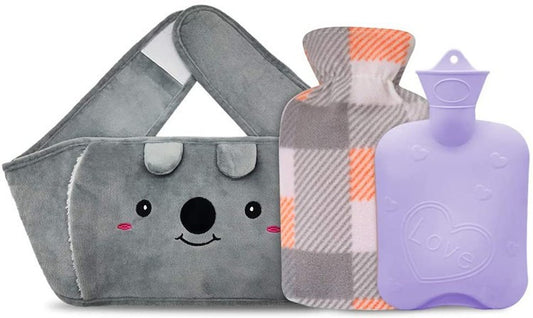 Period Plushy Buddy , plush animal hot water belt.